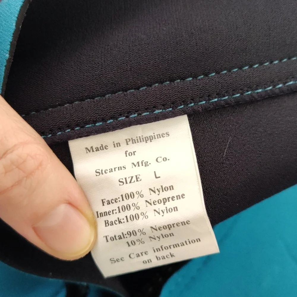 Vintage Hobie Stearns EFS Shorty Wetsuit Juniors. Teal Black Surf Swim Retro 90s
